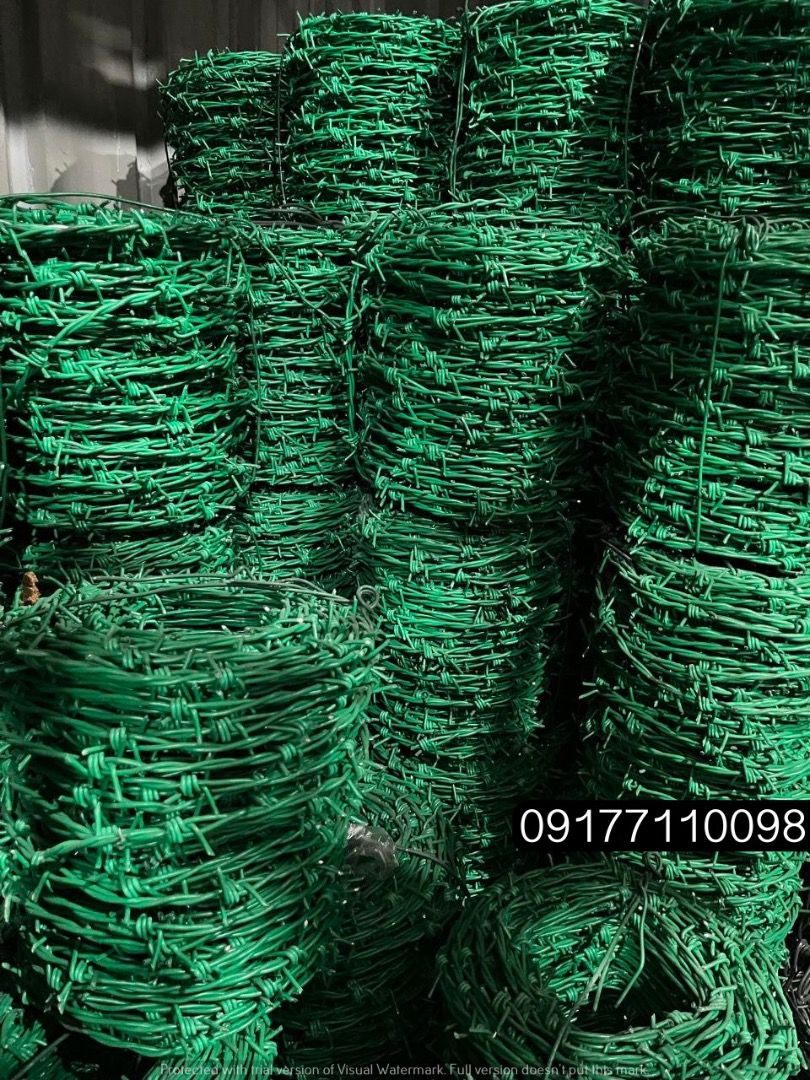 Pvc Coated Barb Wire (Category: Construction & Building Materials) located in Manila. Submitted by joeyroque09 (Listing ID 1299803346, Image 1). Description: Pvc Coated Barb Wire Specs: 2.9mm diameter x 100mtrs Price: 1,200/rll .