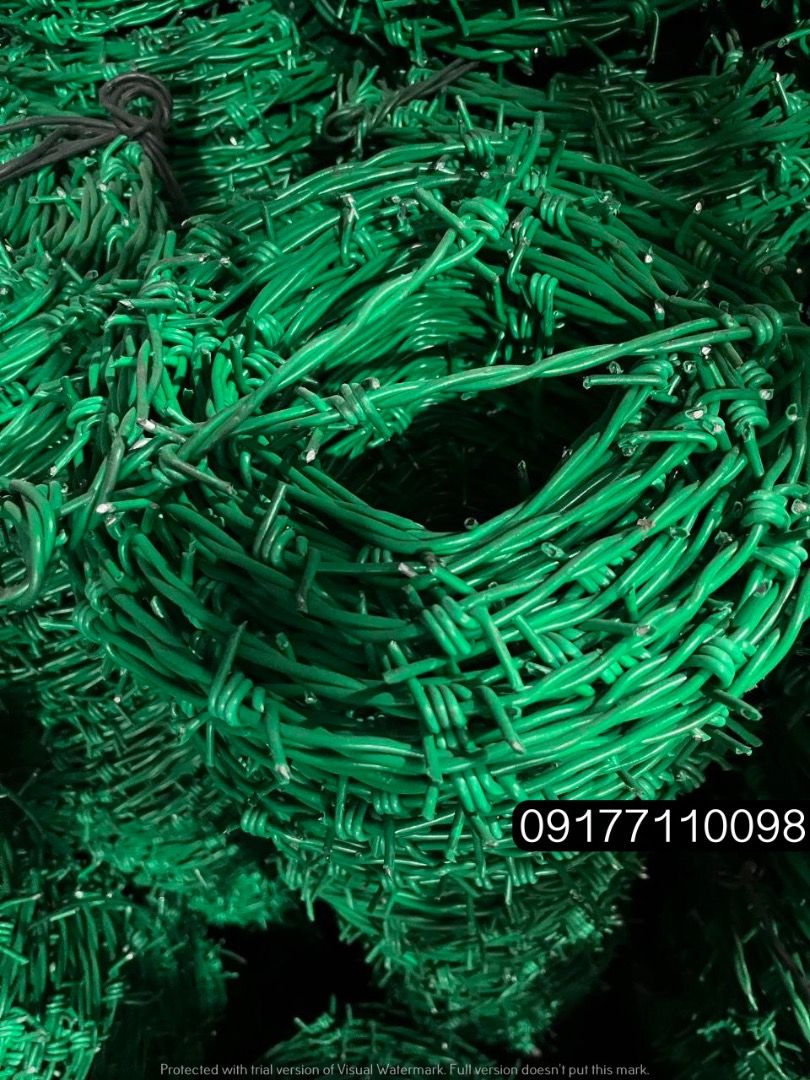 Pvc Coated Barb Wire (Category: Construction & Building Materials) located in Manila. Submitted by joeyroque09 (Listing ID 1299803346, Image 3). Description: Pvc Coated Barb Wire Specs: 2.9mm diameter x 100mtrs Price: 1,200/rll .