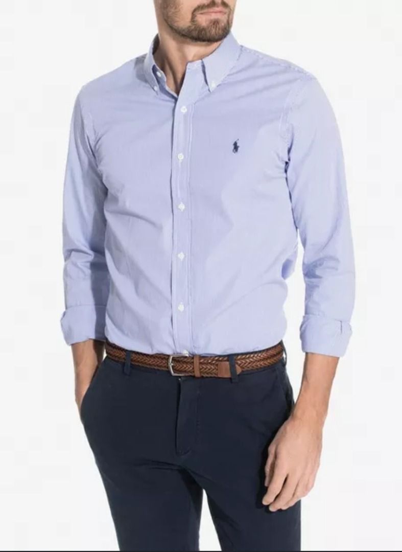 Ralph Lauren Poplin Shirt (Category: Formal Shirts) located in Sibulan. Submitted by classy.potato (Listing ID 1299837308, Image 1). Description: Hi. Courier of choice shall be paid and booked by buyer. Once decided, please message me for my details. Thank you!.