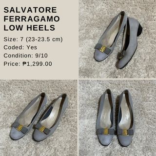 Salvatore Ferragamo Low Heels Gray