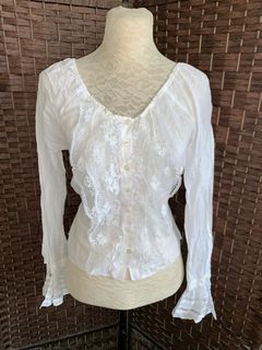 SANDRO top with lace details