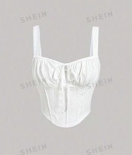 Shein white summer corset top