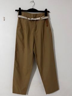 Shop at velvet brown trouser pants