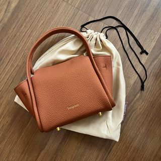 Songmont Mini Song Bag in Color Brandy Leather Shoulder Sling Hand Bag Casual China Brand Luxury Storage Wallet Womens