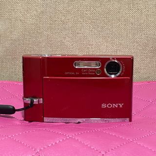 Sony Cybershot DSC T50 Digital Camera DigiCam Touchscreen Red