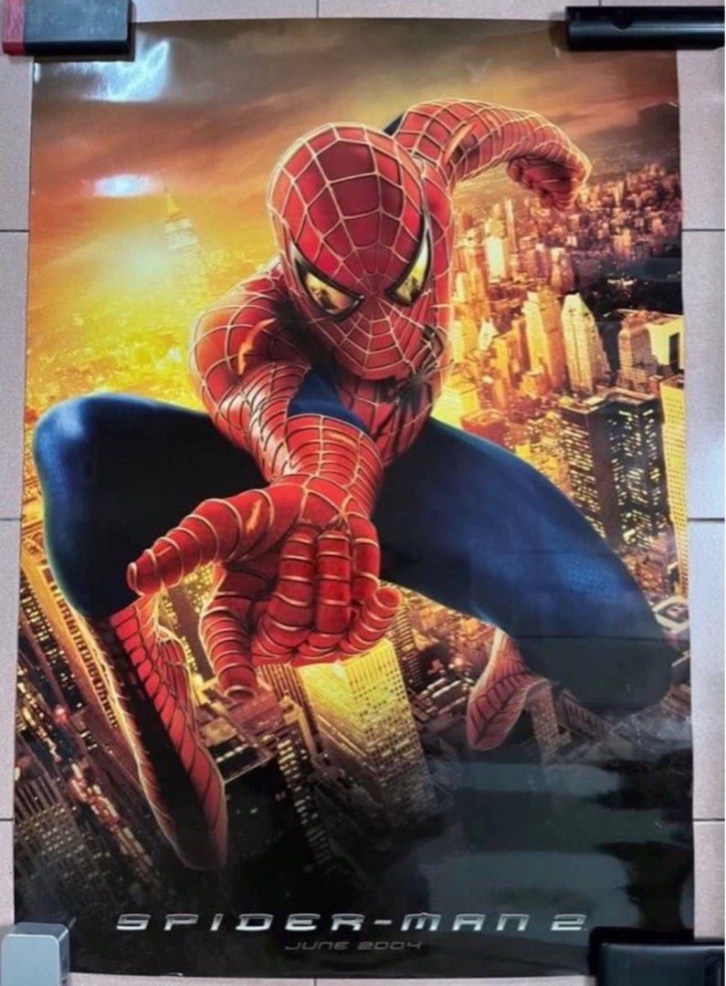 SPIDER MAN 2 MOVIE 2004 OFFICIAL THEATRICAL ONE SHEET POSTER 27 X 40 spider-man-2-movie-2004-official-theatrical-one-sheet-poster-27-x-40