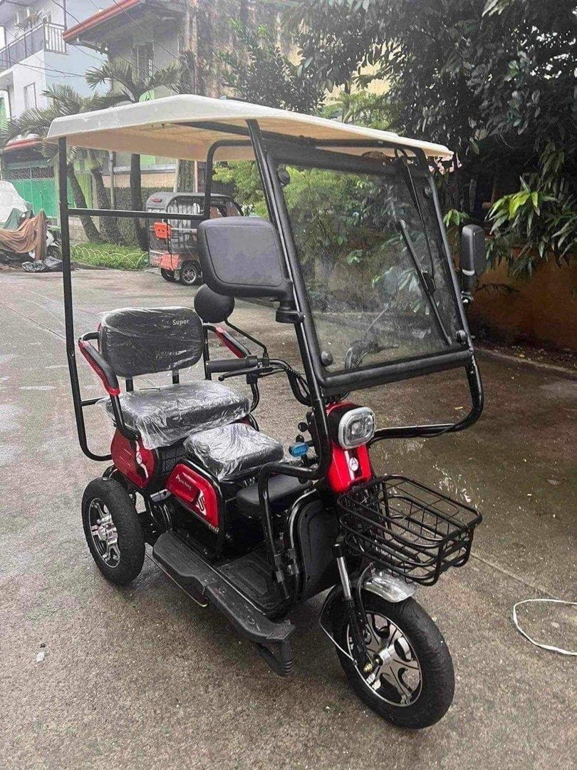 SUPER CODE 001 - 3 WHEELS E-TRIKE WITH ROOF & WINDSHIELD (Category: Bicycles) located in Marikina City. Submitted by keionlines85428 (Listing ID 1299861114, Image 3). Description: SALE‼️SALE‼️SALE‼️ SUPER CODE 001 - 3 WHEELS E-TRIKE WITH ROOF & WINDSHIELD ‼️DRUM BRAKE▪️₱25,500 🆓FREE TRAPAL🆓 📌Specs ✔️WITH AUTOMATIC WIPER ✔️WITH ROOF & WINDSHIELD ✔️WITH SIDEMIRROR ✔️MAY STORAGE BOX SA LIKOD ✔️3 SEATER WITH CHILD SEAT ✔️With alarm and keys ✔️48V 