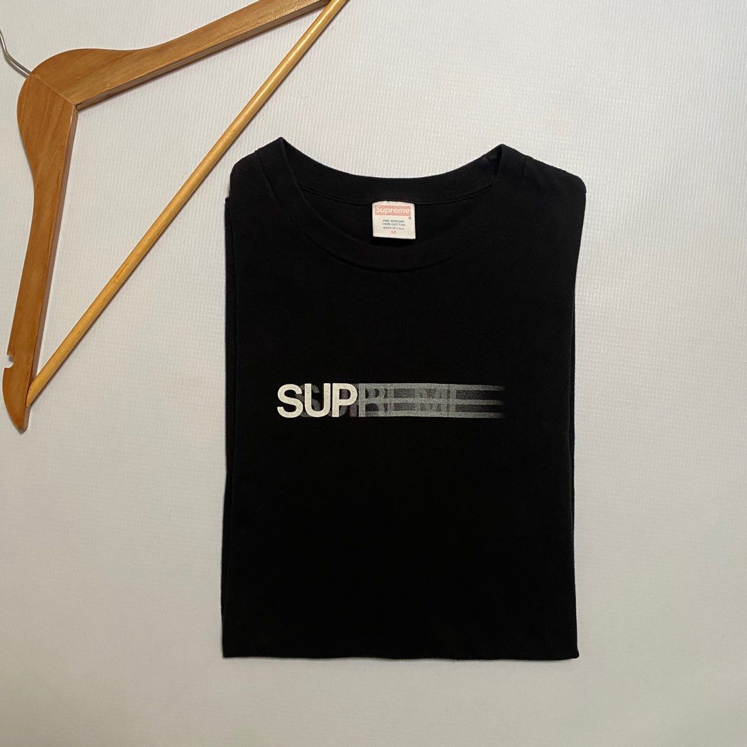 Supreme Motion logo Size medium Black, Men's Fashion, Tops & Sets