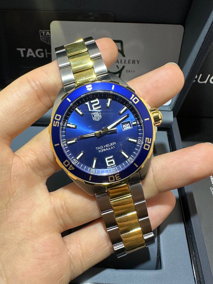 Tag Heuer Formula 1 41mm Quartz Blue Dial with Gold Plated WAZ1120.BB0879