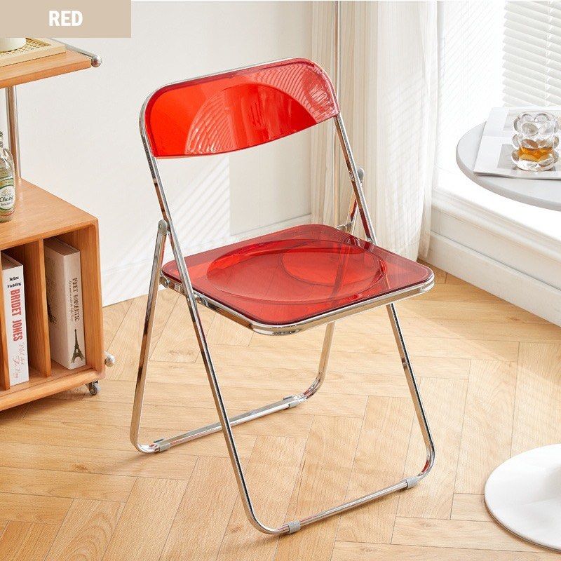 Transparent Foldable Chair Lightweight Minimalist Chair