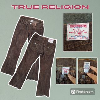 TRUE RELIGION CORDUROY FLARE PANTS