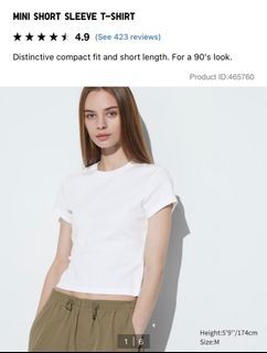 Uniqlo Mini Short Sleeve T Shirt (White)