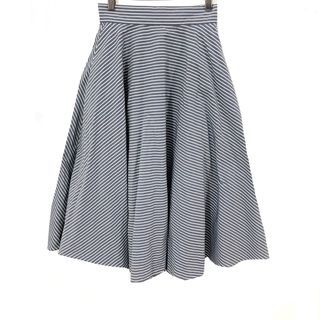 Uniqlo Poplin Grayish Blue Flare Skirt