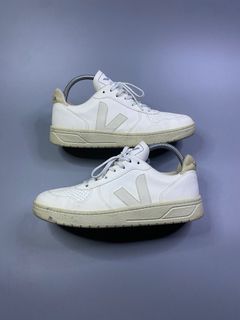 VEJA - V-10 White Leather Sneaker Womens