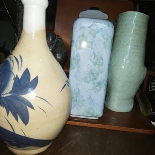 Vtg asstd japanese vases