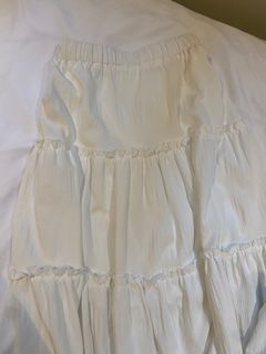 White Coquette Fairycore Cottagecore Maxi Skirt