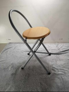 Wooden Round Folding Chair