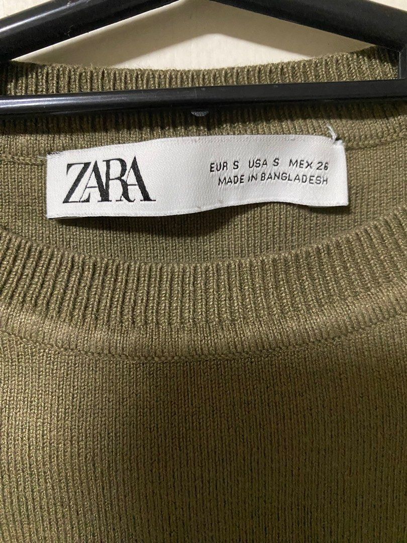 ZARA knit top (Category: Sleeveless) located in Antipolo. Submitted by bluesklues_812 (Listing ID 1299886226, Image 2). Description: used twice only.