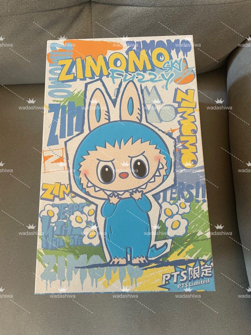 zimomo fuzzy blue 藍色北京PTS限定毛絨labubu how2work, 興趣及