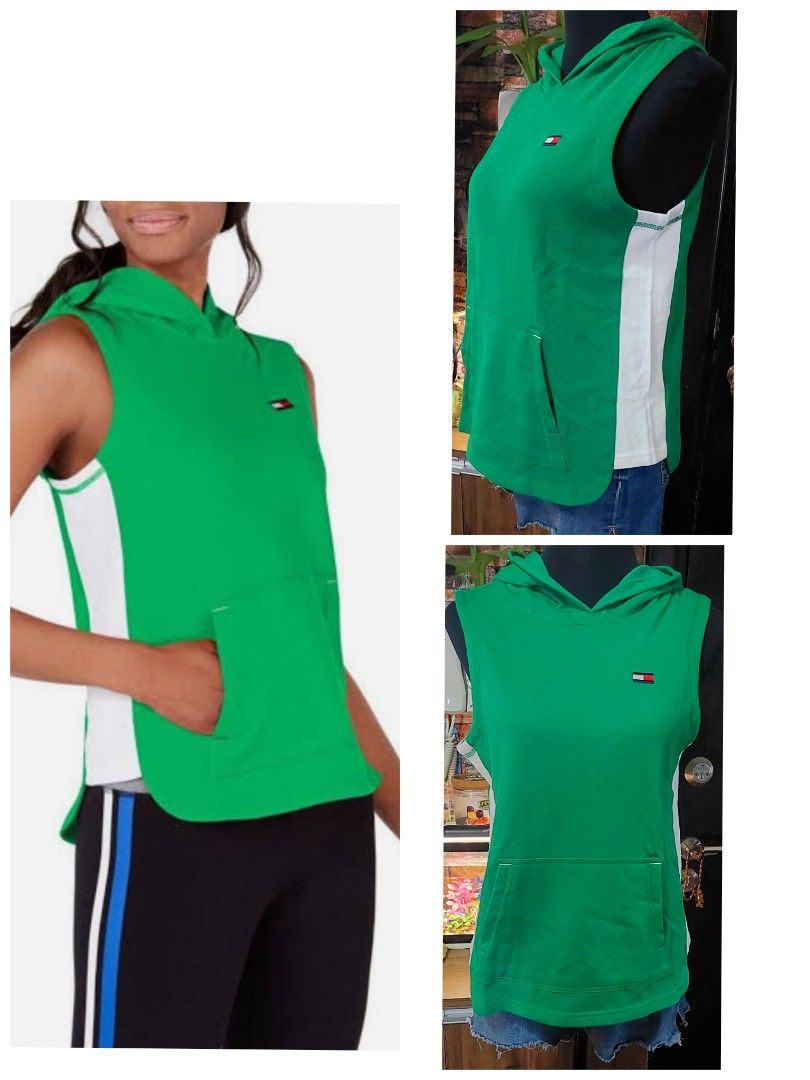 12 Tommy Hilfiger Short sleeve hoodie Women s Fashion Coats Jackets and Outerwear on Carousell
