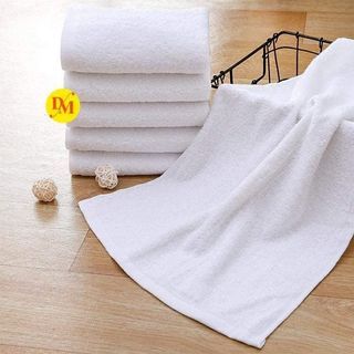 12pcs White Face Towel