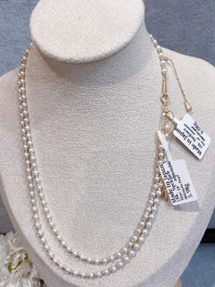 18K Japan  Gold mikimoto pearl necklace