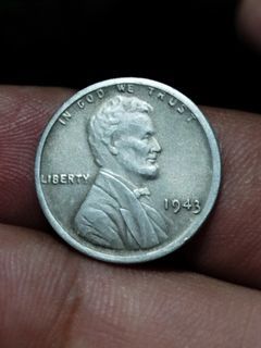 1943 white variety Lincoln penny non magnetic