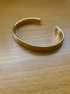 24K Gold Plated I Love You Magnetic Bangle