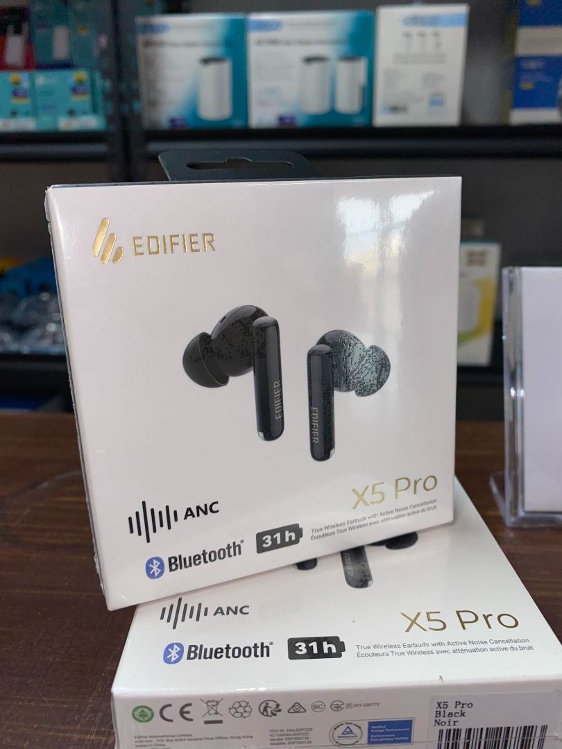✅ Edifier X5 Pro Bluetooth Wireless Active Noise Cancellation True Wireless Earbuds Black (Category: Earphones) located in Pasig City. Submitted by technofuseofficial (Listing ID 1300066741, Image 2). Description: Edifier X5 Pro Bluetooth Wireless Active Noise Cancellation True Wireless Earbuds Black Bluetooth: V5.3 Bluetooth Protocol: A2DP, AVRCP, HFP Charging Port: USB-C (Type-C) Playtime: ANC Off: about 7 hours (earbuds) + 24 hours (charging c