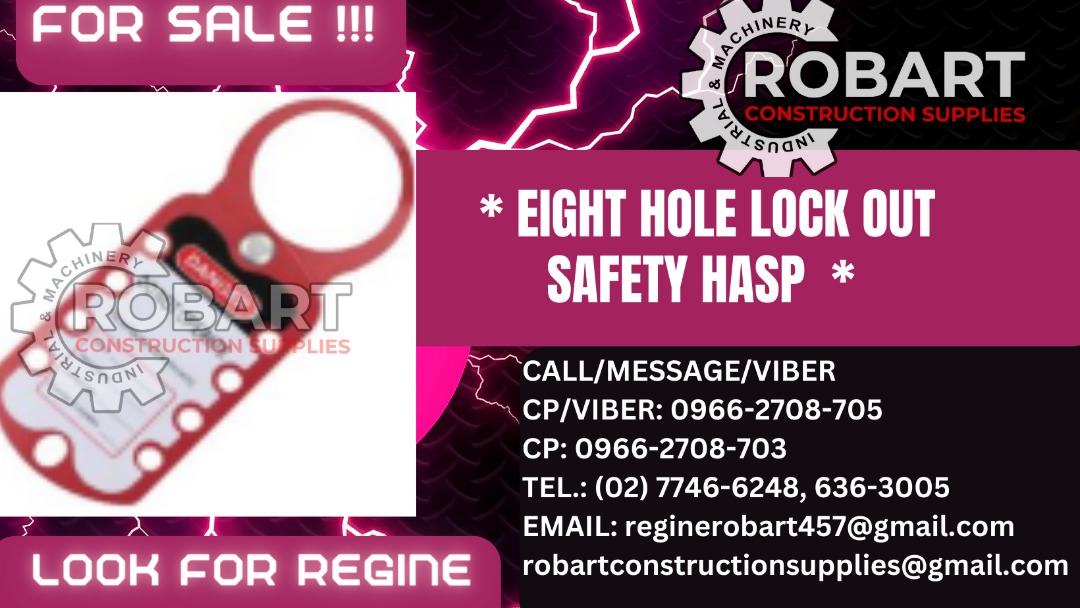 * EIGHT HOLE LOCK OUT SAFETY HASP *, Commercial & Industrial ...