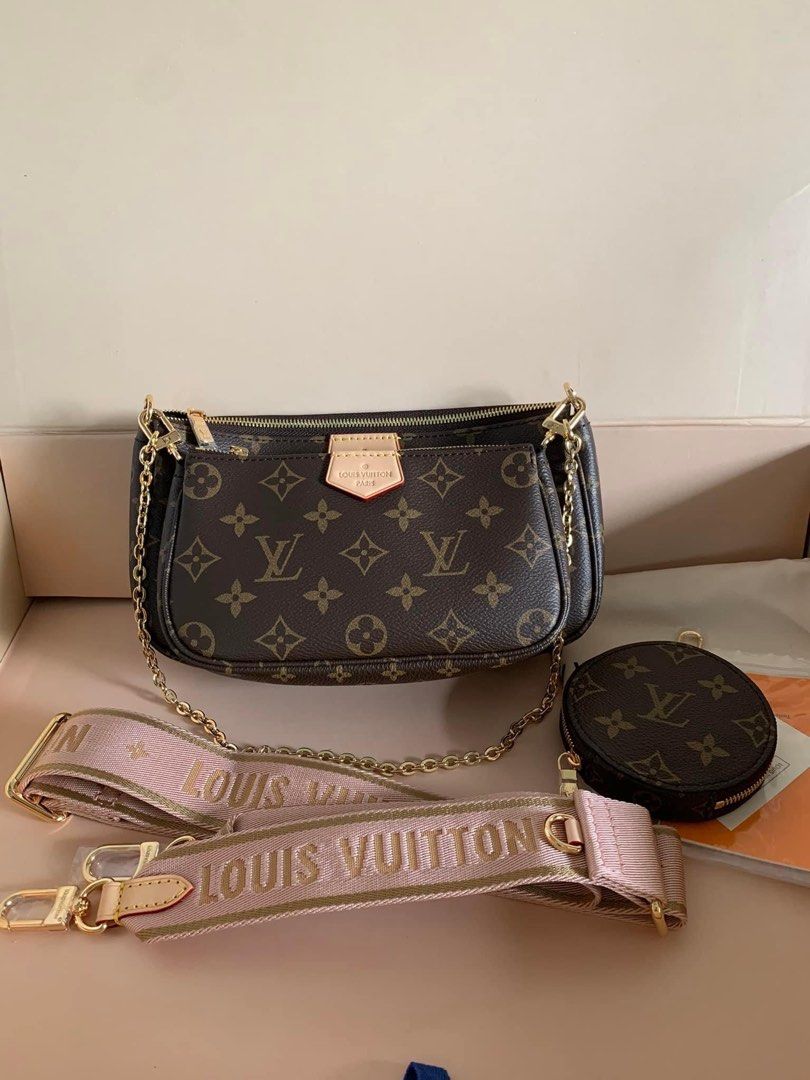 SALE LV MULTIPOCHETTE 3 in 1 SLING CROSSBODY BAG ROSE MONO Luxury Bags Wallets on Carousell