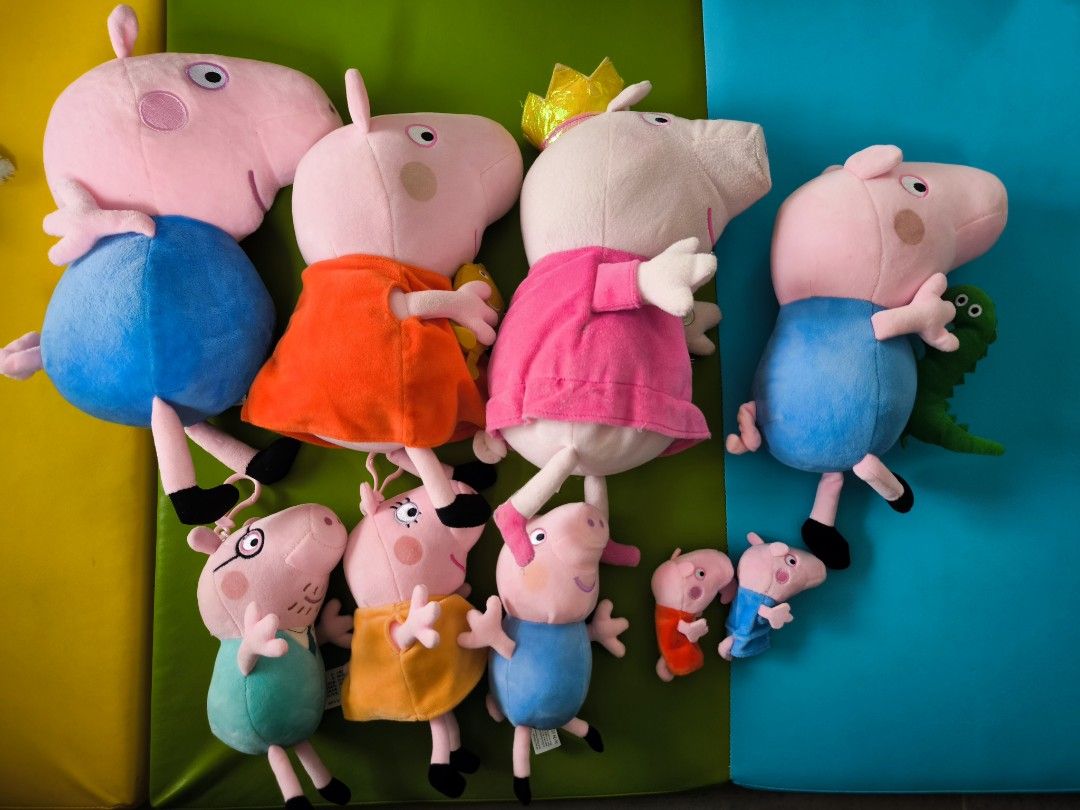 自出價錢pls offer price 軟公仔毛公仔動物peppapig peppa pig 粉紅佩