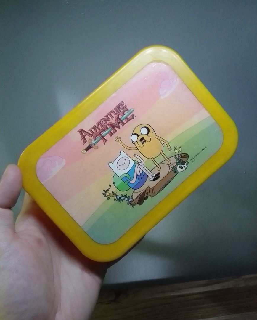 ADVENTURE TIME PLASTIC STORAGE BOX (Category: Storage Boxes & Baskets) located in Mandaluyong City. Submitted by neko.neko21 (Listing ID 1300018870, Image 3). Description: SIZE : 6 X 4 INCHES FORMAT : Storage Box REMARK : - Licensed merchandise from Adventure Time. - Minor discoloration. - Box is still good condition. PAYMENT METHOD - BDO - BANK OF COMMERCE - G CASH - CASH (on pick up) *SHIPPING or PICK UP - PICK UP - Talia Bldg. Boni Ave. Mandal