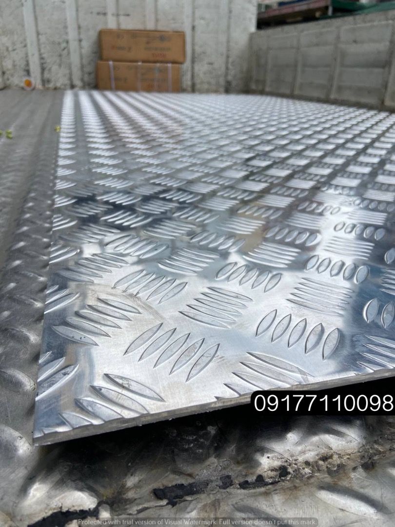 Aluminum Checkered Sheet (Category: Construction & Building Materials) located in Manila. Submitted by joeyroque09 (Listing ID 1300000040, Image 2). Description: Aluminum Checkered Sheet Specs: 4’ x 8’ x 6mm Price: ₱20,000 .
