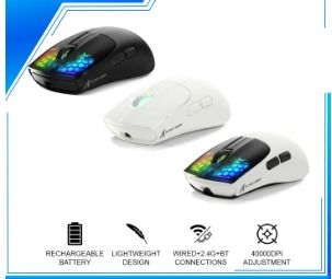 Attack Shark X5 Wireless Gaming Mouse Tri-Mode 2.4G USB-C Wired Bluetooth