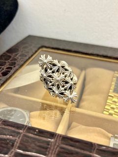 Auth Chrome Hearts Silver Ring