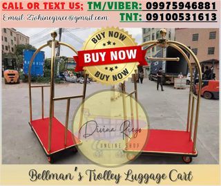 Bellman's Trolley Hotel Luggage Cart Lobby/ Resort/ Condominium Etc.