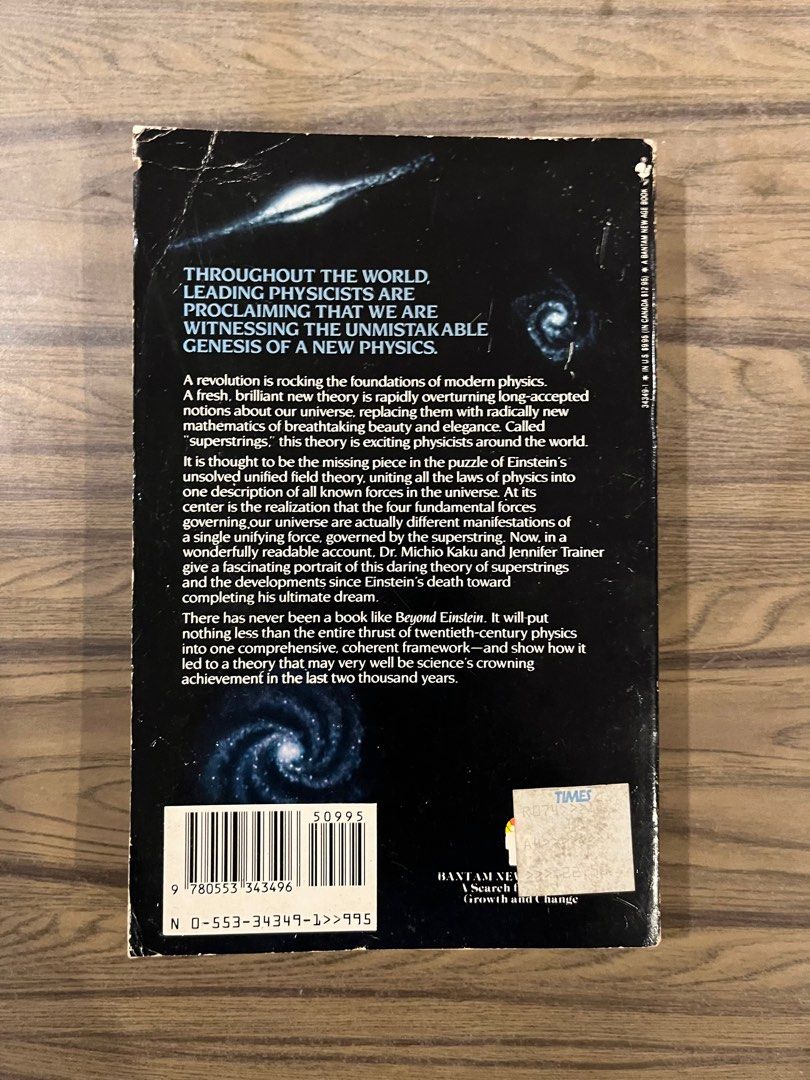 Beyond Einstein: The Cosmic Quest For The Theory Of The Universe By Michio Kaku – Used But Good Condition