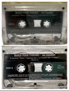Bo Sanchez Build Your Throne Casette Tape Music Collectible Collector Casette Album Music Collectible Collector Old Classic Vintage Cassettes Tapes | NO INLAY