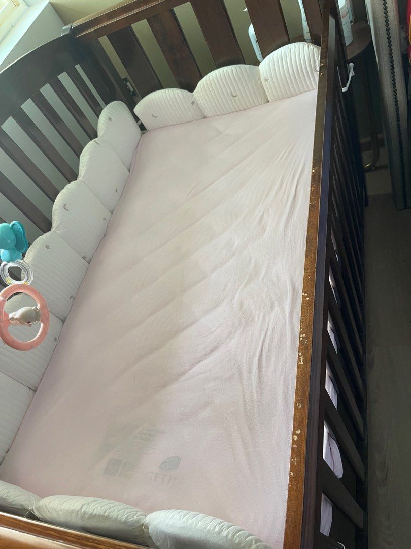 Boori Country Collection Baby Cot and Getha Full Natural Latex Baby mattress