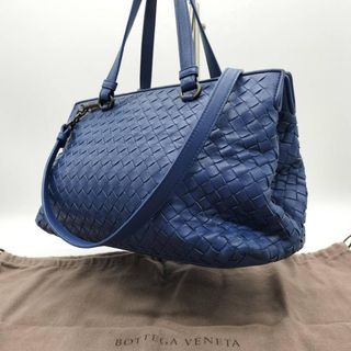 Bottega Veneta 2way Tote Bag Intrecciato Blue