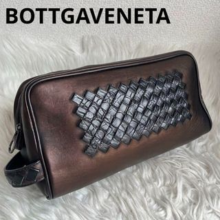 BOTTEGA VENETA croco second bag intrecciato
