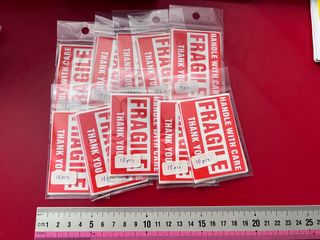 [$5 for 50pcs] Warning Stickers Fragile Things Inside Please Handle ...