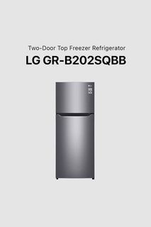 BRAND NEW: LG Two-Door Top Freezer Refrigerator GR-B202SQBB