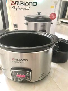 Branded Ambiano Slow Cooker Digital Display Screen Large/Medium Pot Included With More Preset