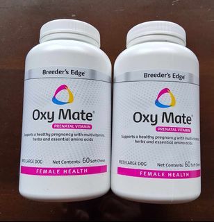 Breeder's Edge Oxy Mate Prenatal 60 ct Soft Chews, Small Dog & Cat (1 bottle)