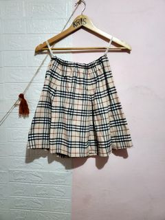 Burberry japan nova plaid pleated skirt