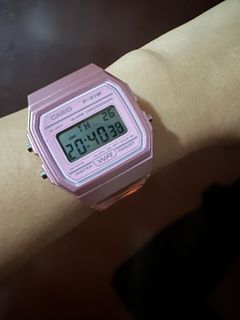 Casio watch transparent pink