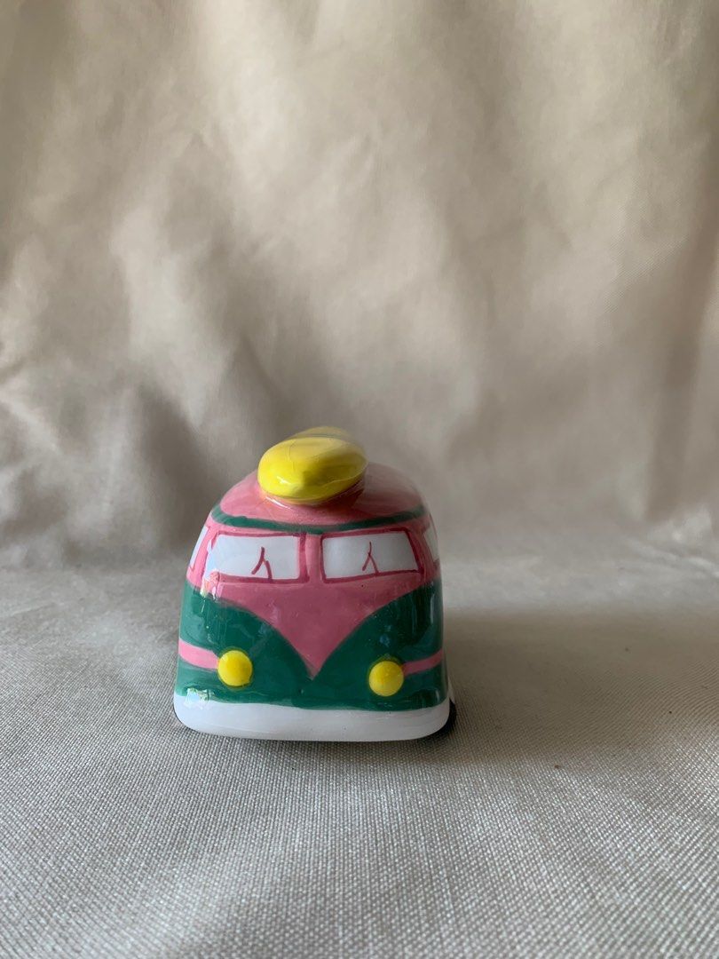 Ceramic Coin Bank Camper Can | Flying Tiger (Category: Other Home Decor) located in Quezon City. Submitted by partofyourthrift (Listing ID 1299995264, Image 2). Description: Has some chips and grazing, but it still looks cute! I think it adds up to the retro vibe.
