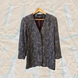 🏷️ Chanel Brooch Baroque Long Blazer Jacket